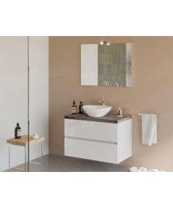 Lavabo City ovale in ceramica