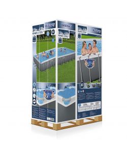 Bestway Piscina Fuori Terra Power Steel - Rettangolare - 956x488 cm