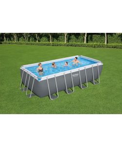 Bestway Piscina Power Steel - Rettangolare - 488x244x122 cm