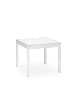 Tavolo Expand Estensibile 90/180 x 90 x 75 cm Struttura Massello e top in Legno MDF Bianco