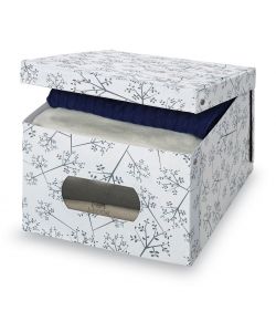 Domopak Living Scatola Guardaroba - Bianco Grigio - 39x50x24 cm