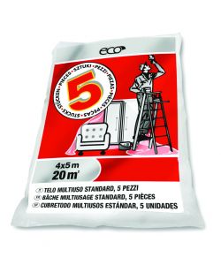 Set 5 teli protezione 4x5mt