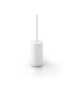 Metaform - Porta Scopino da Appoggio Bianco - Design Minimalista - Resistente all'Umidit - Facile da Pulire - 39,5 cm