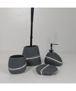 Yvonne portasapone grigio