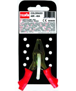 Pinza di massa rossa 40A