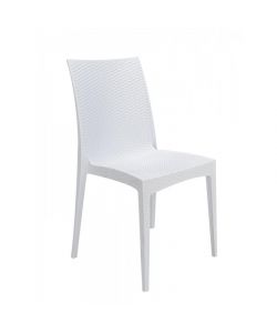 Sedia Rattan Bistrot Bianca