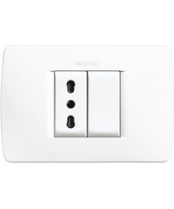 Bticino Presa Bipasso Precablata - Bianco - Kit Luna