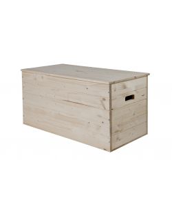 Baule in Legno Massello grezzo 80 x 40 x 40 cm