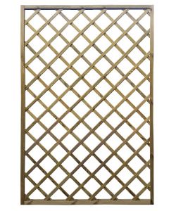 Grigliato diagonale conifera impregnato per giardino 100x180 cm - Maglia 9x9 cm
