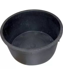 Cassa Macerie Tonda 275L in Polietilene Nero - Contenitore Resistente per Edilizia e Cantiere - ICS