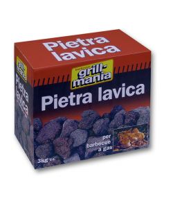 Ekla Grill Mania Pietra Lavica per Barbecue - Antracite 3 kg