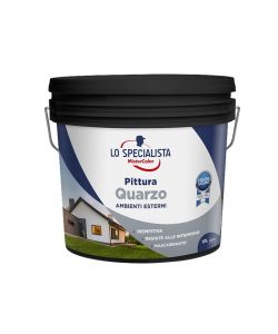 Lo Specialista Pittura al Quarzo 10L - Opaca, Resistente per Esterni