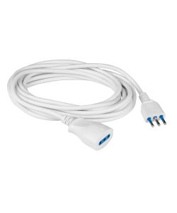 Prolunga Elettrica Poly Pool 3m con Spina e Presa Bianca 10A - Sicura e Certificata IMQ