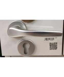 Maniglia Bica argento rosette yale