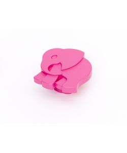 Pomolo Elefante Plastica Fuxia