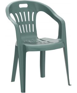 Sedia Piona in Resina Verde