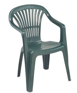 Sedia Monoblocco Scilla - Verde - Polipropilene - 80x54x53 cm
