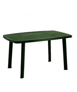 Ipae Progarden Tavolo da Giardino Faretto in Resina - Verde - 101x68 cm