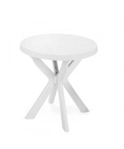 Ipae Progarden Tavolo da Giardino in Resina Don - Bianco - 70 cm