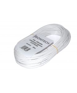 Masidef Stendibiancheria in Ottone Plastificato - Bianco - 20 mt