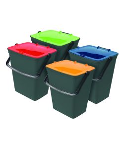 Art Plast Pattumiere per Raccolta Differenziata - Kit 4 Secchi Colorati 14L