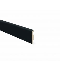 Kimono Battiscopa Nero in MDF Melaminico - 2400x80 mm