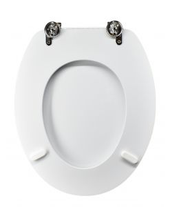 Sedile WC Antibatterico Bianco forma universale
