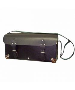 Idrhaus Borsa Idraulico - Similpelle Nera - 40x18 cm