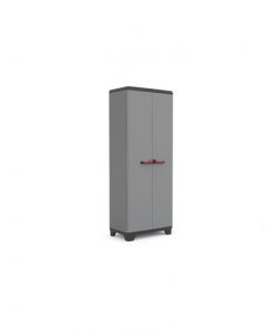 Keter Armadio Utility Grigio e Nero 68x39x173 cm - 3 Ripiani - Multiuso