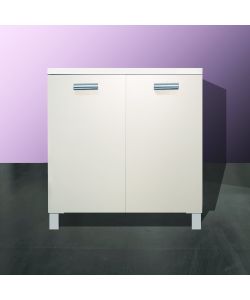 Base Cucina Easy 80 - Mobile a 2 Ante Bianco, Design Moderno, 80x50 cm
