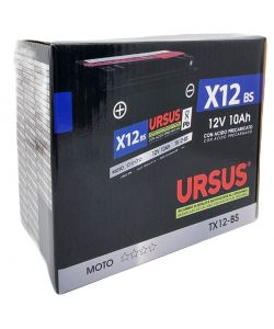 Ursus Batteria Moto 12V AGM Pre-Caricata 4Ah - Modello YB4L-B