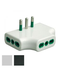 Adattatore Triplo Piatto 16A+T Bianco    82220 Fme