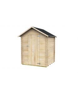 Alce Casetta in Legno Blockhaus Marcella - Con pavimento - Naturale - 146x130x185 cm