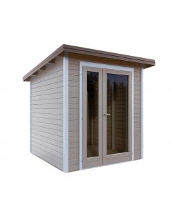 ALCE Casetta in Legno Nike 200x200 cm con Porta Doppia Asimmetrica