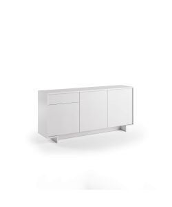 Terraneo Madia Elegante con 3 Ante e Cassetto - Bianco 170x42x78 cm