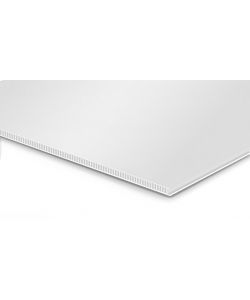 Lastra in Polipropilene Alveolare 1500x500 mm Spessore 2,5 mm Bianco