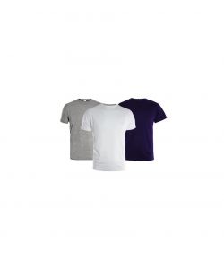 Kapriol Tris T-Shirt da Lavoro Uomo in Cotone - Manica Corta - Taglia L - Bianco, Grigio, Nero