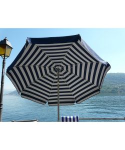 Ombrellone Venezia in Acciaio e Cotone Blu - 215 cm