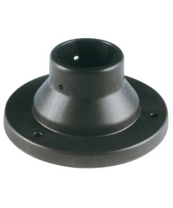 Sovil Base per Palo Illuminazione Esterno - Nero - 6cm