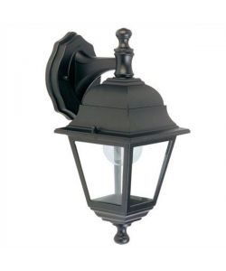 Sovil Applique da Esterno Nano Inferiore - Nero, Alluminio, Vetro Trasparente