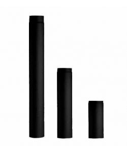 Tubo in acciaio nero opaco  15 x 50 cm