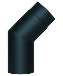 Gomito 45 in acciaio antracite  13 cm