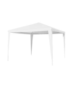 Gazebo Pieghevole Bianco 3x3 m - Struttura in Acciaio - Telo in Poliestere - Leggero e Facile da Trasportare - Completo di Sacca - Perfetto per Eventi e Feste