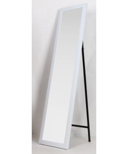 Specchio Con Cornice Bianca 150 x 30 cm