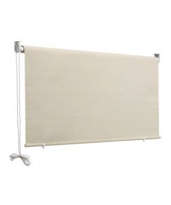 Tenda da Sole a Caduta 250x150 cm Beige - Avvolgibile con Rullo in Alluminio