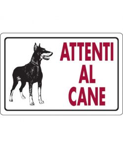 Cartello Attenti al Cane 30 x 20 cm
