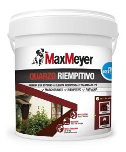 Max Meyer Pittura Esterni Quarzo Bianca 4L - Finish Opaco e Antialga