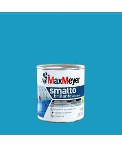 MaxMeyer Smalto Brillante all'acqua Poliuretanico Turchese 0,75 l