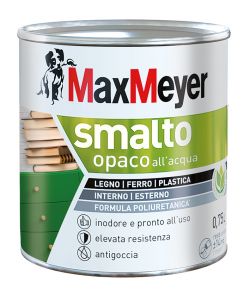 MaxMeyer Smalto Opaco all'acqua Poliuretanico Grigio Fumo 0,75 l