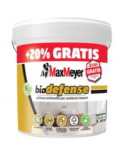 Max Meyer Pittura Antimuffa Biodefence 10L + 2L - Bianco, A+